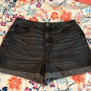 American Eagle Black Denim Shorts